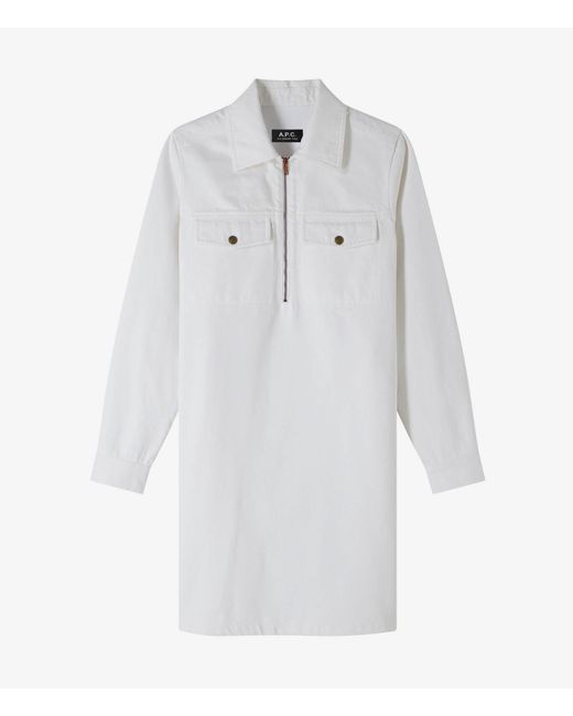 A.P.C. A. P.c. Felicity Dress 34 White