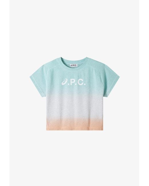 A.P.C. Blue A. P.c. Cloud Dip Dye T-shirt Xs Multicoloured