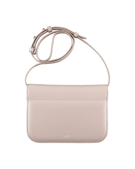 A.P.C. White A. P.c. Women's Astra Small Bag One Size In Moon Grey