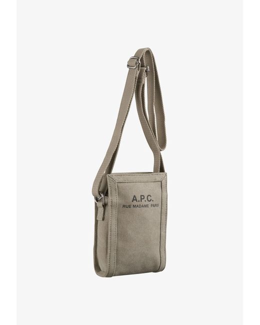 A.P.C. White A. P.c. Men's Recuperation Neck Pouch One Size In Khaki for men