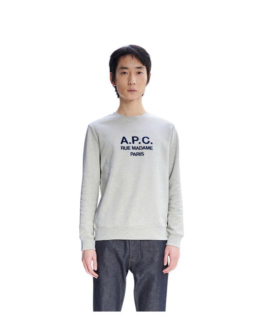 A.P.C. Gray Heather Ecru for men