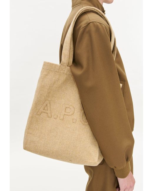 A.P.C. Natural A. P.c. Men's Trapèze Tote Bag One Size In Beige for men