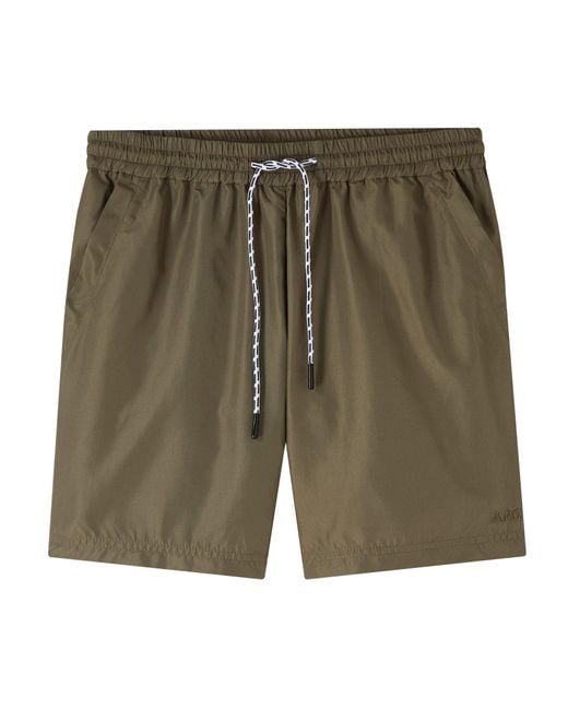 A.P.C. Green Bobby Shorts for men