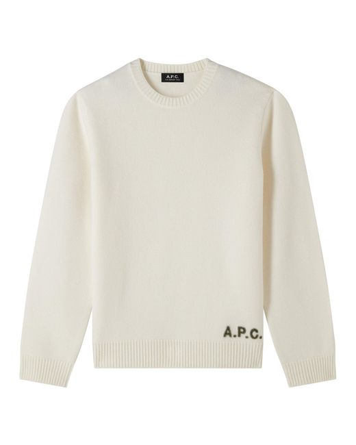 A.P.C. White Ecru / Evergreen for men