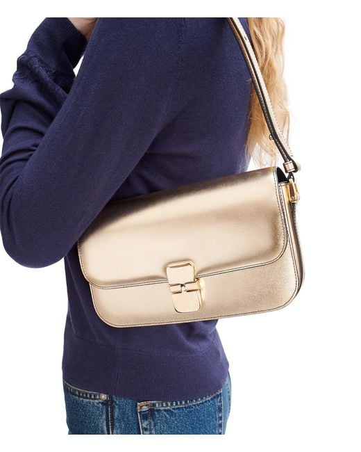 A.P.C. Natural A. P.c. Grace Shoulder Bag One Size Gold