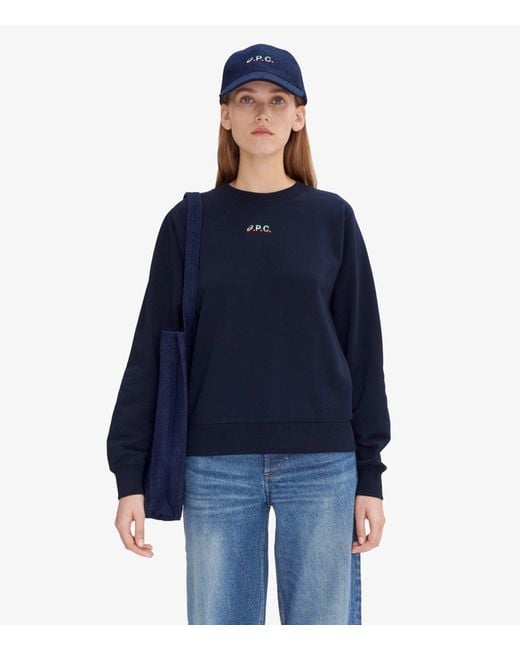 A.P.C. A. P.c. Stone Sweatshirt Xs Navy Blue