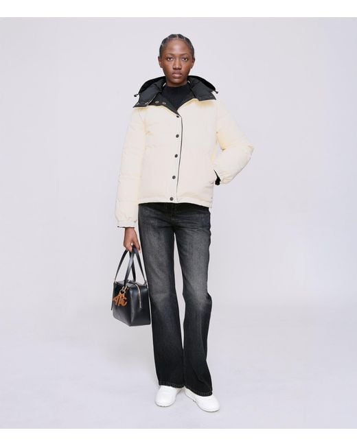 A.P.C. A. P.c. Women's Sophie Puffer Jacket Size: 38 In Off-white / Black