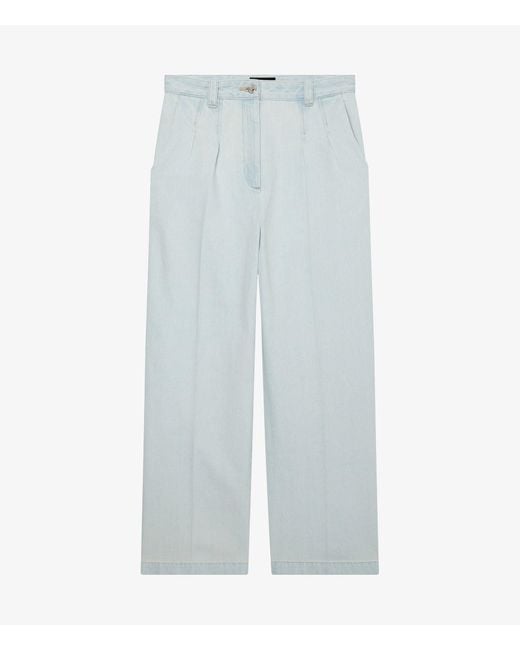 A.P.C. White A. P.c. Tressie Pants 34 Indigo