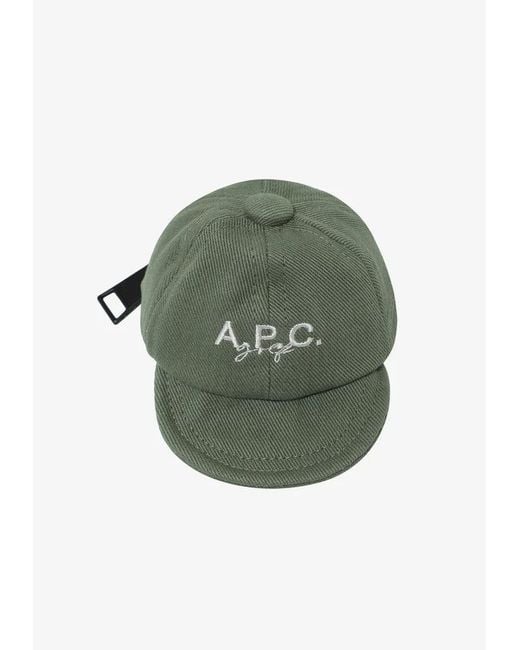 A.P.C. Green A. P.c. Men's Ben Keyring One Size In Khaki for men