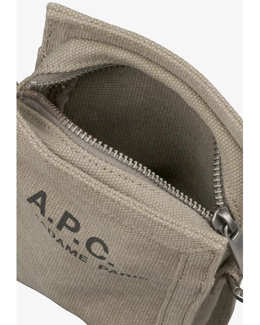 A.P.C. White A. P.c. Men's Recuperation Neck Pouch One Size In Khaki for men