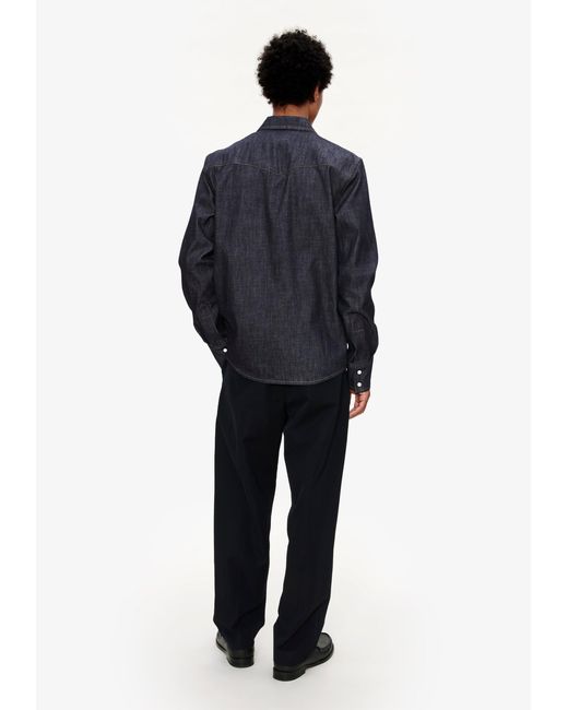 A.P.C. Blue A. P.c. Men's Western Shirt Size: Extra Small In Dark Indigo for men