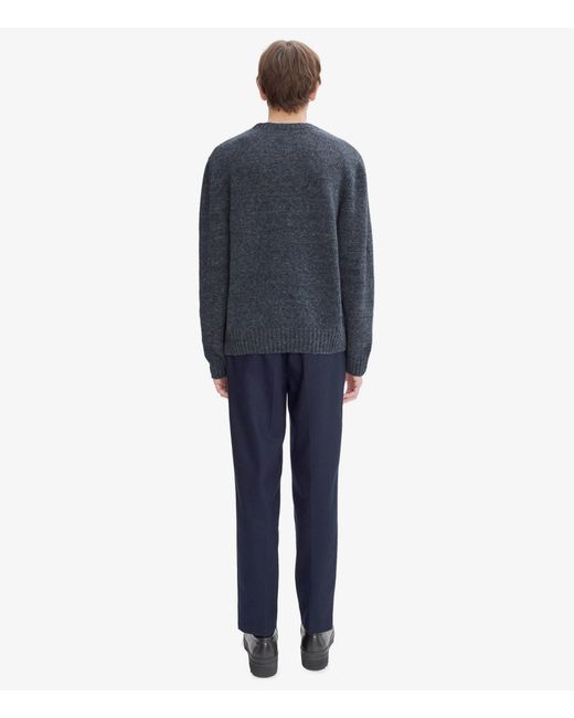 A.P.C. Lucas Sweater Heather Steel Blue for men