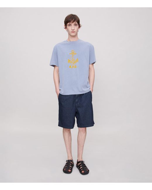 A.P.C. Blue A. P.c. Norris Shorts S Indigo for men