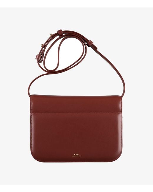 A.P.C. Red A. P.c. Women's Astra Small Bag One Size In Moon Grey