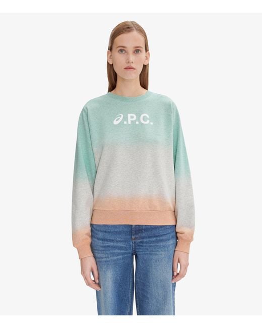 A.P.C. Blue A. P.c. Stone Dip Dye Sweatshirt Xs Multicoloured