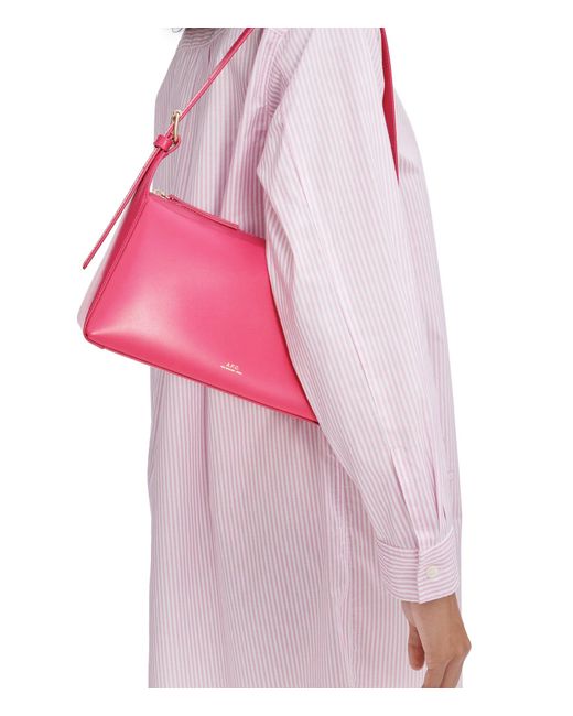 A.P.C. Pink A. P.c. Virginie Shoulder Bag One Size Fuchsia