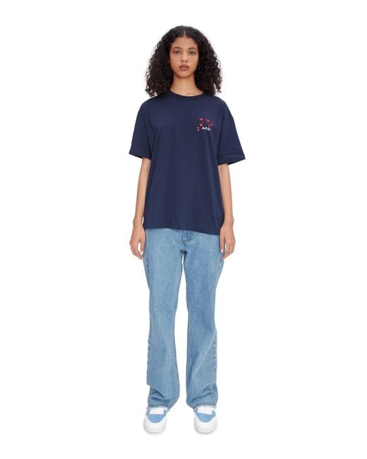 A.P.C. A. P.c. Relaxed Raw Edge F Jeans 25 Light Blue