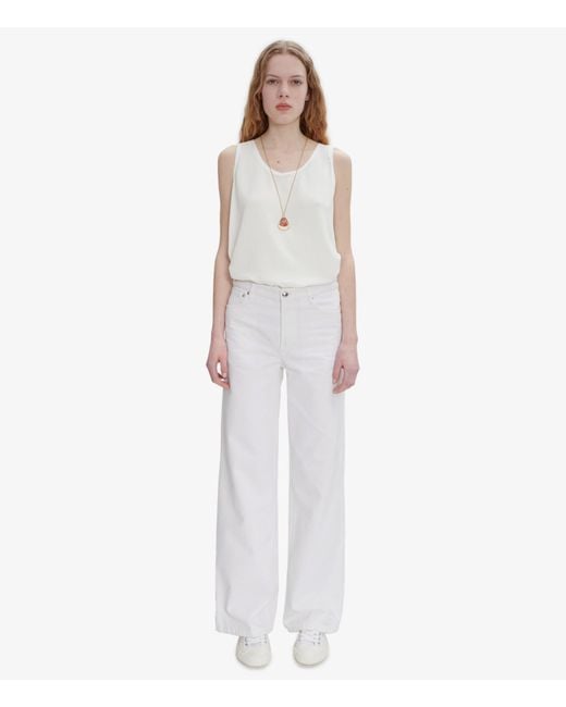 A.P.C. White A. P.c. Elisabeth Long Jeans 25 Pink