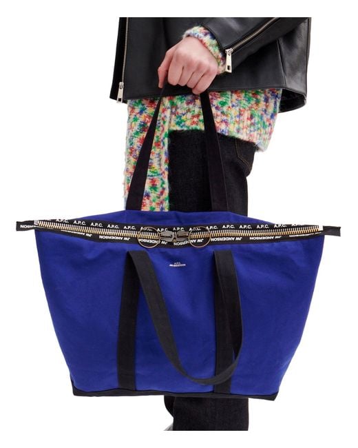 A.P.C. A. P.c. J. W.a. Shopping Bag One Size Blue