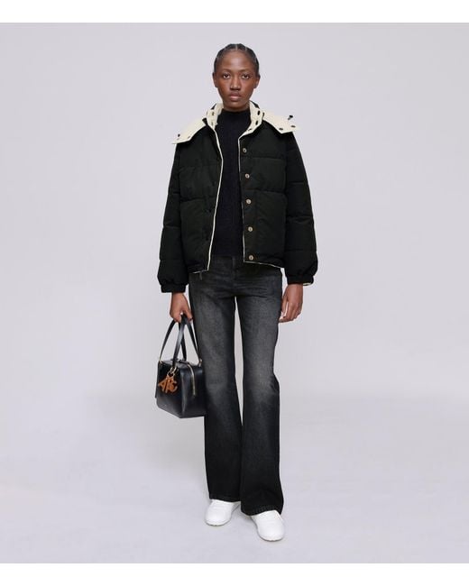 A.P.C. A. P.c. Women's Sophie Puffer Jacket Size: 38 In Off-white / Black