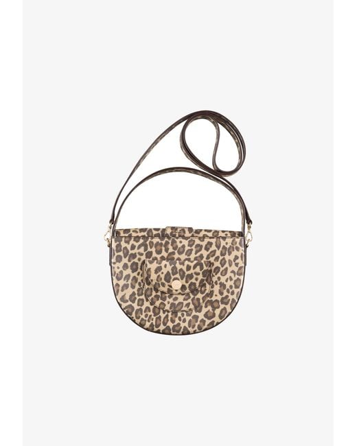 A.P.C. Blue A. P.c. Pocket Small Bag One Size Leopard Print