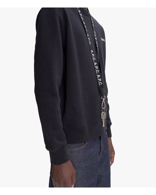 A.P.C. White A. P.c. Jacquard Neck Strap One Size Black for men