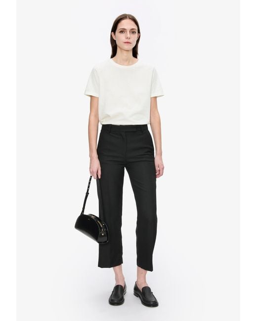 A.P.C. A. P.c. Women's Crop T-shirt Size: Extra Small In Off White