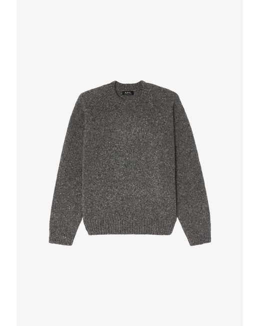 A.P.C. Gray A. P.c. Harris Sweater Xxl Charcoal Grey for men