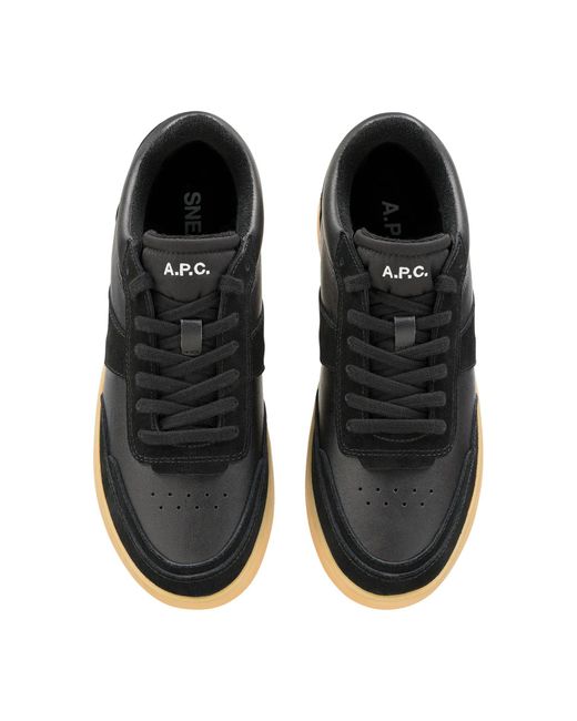 A.P.C. Black Plain Sneakers (unisex)