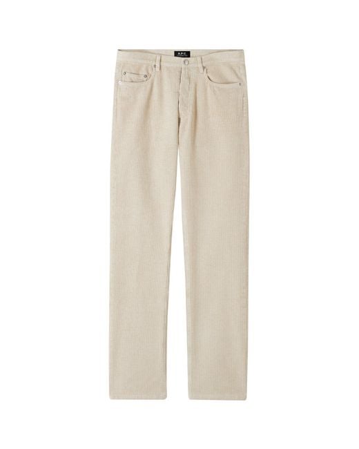 A.P.C. Natural A. P.c. Men's Standard Pants Size: 27 In Camel for men