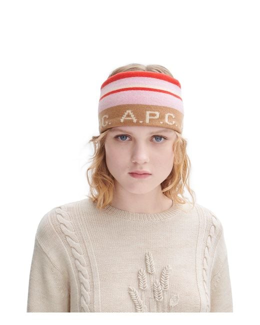 A.P.C. Red A. P.c. Mountain Headband (unisex) Size: S1 In Heather Charcoal Gray