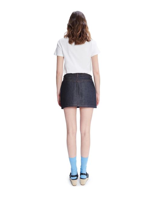 A.P.C. Blue Mini Skirt