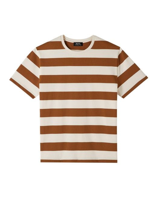A.P.C. A. P.c. Thibaut T-shirt Xl Brown for men