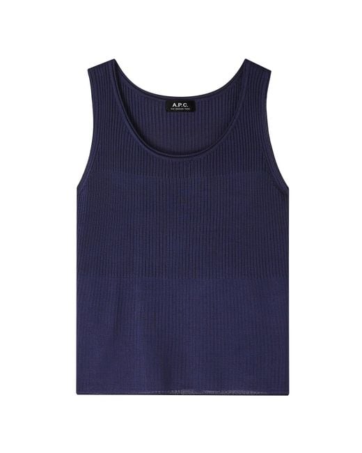 A.P.C. A. P.c. Calista Top Xs Navy Blue