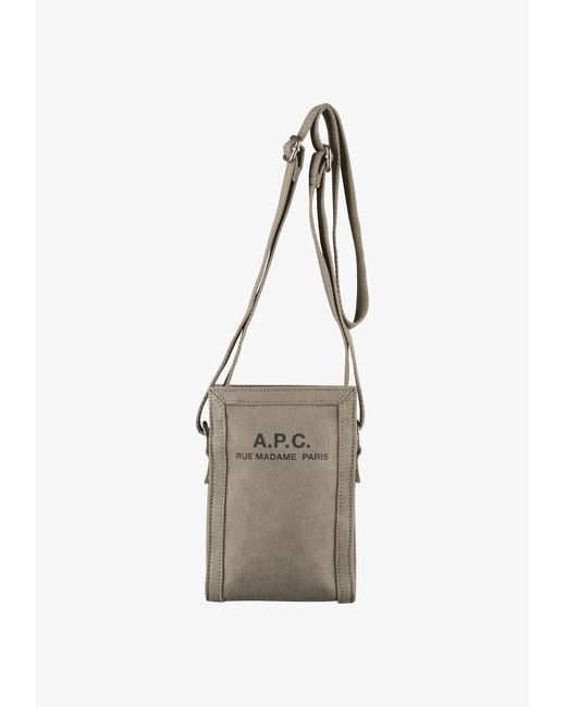 A.P.C. White A. P.c. Men's Recuperation Neck Pouch One Size In Khaki for men