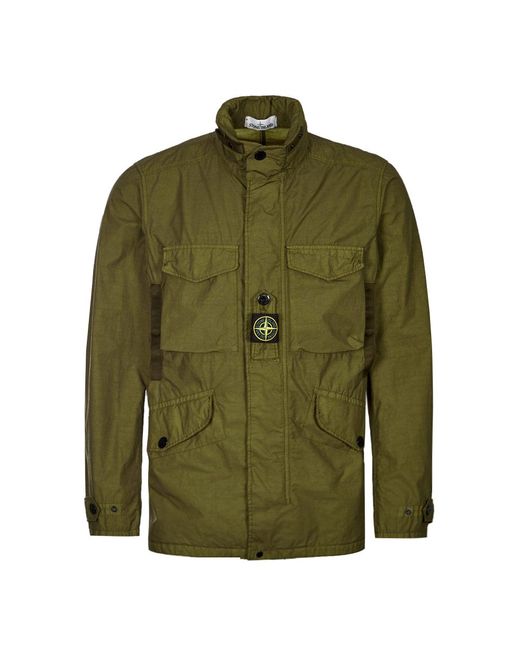 Stone Island Field Jacket Naslan Light Watro in Green for Men | Lyst