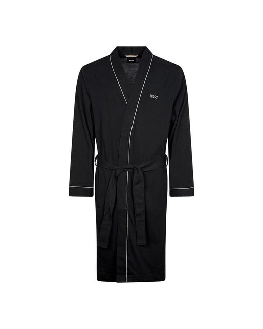 BOSS by HUGO BOSS Kimono Robe in Black for Men Lyst