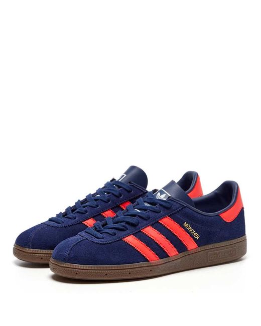 adidas Munchen Trainers in Blue for Men | Lyst