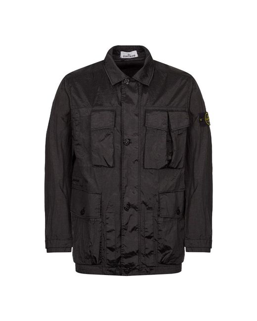 Stone Island Nylon Metal Watro-tc Field Jacket in Black for Men | Lyst UK