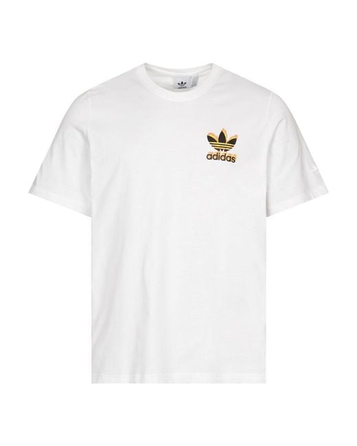 adidas Fire T-shirt in White for Men Lyst