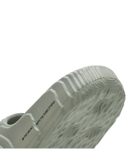 Adidas hotsell green sliders