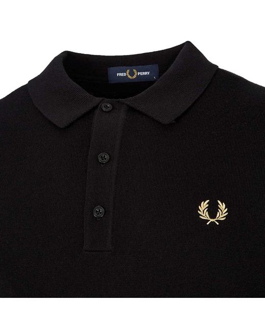 Fred perry knitted collar short discount sleeve oxford shirt