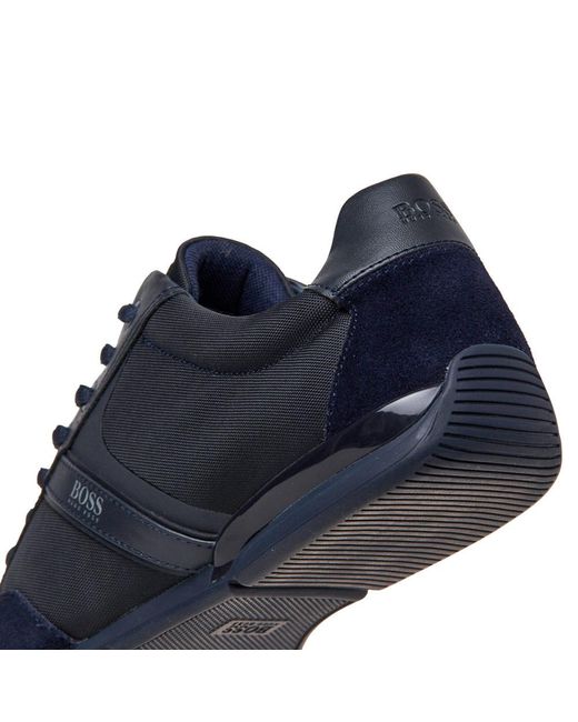 hugo boss saturn trainers blue