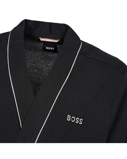 BOSS by HUGO BOSS Kimono Robe in Black for Men Lyst