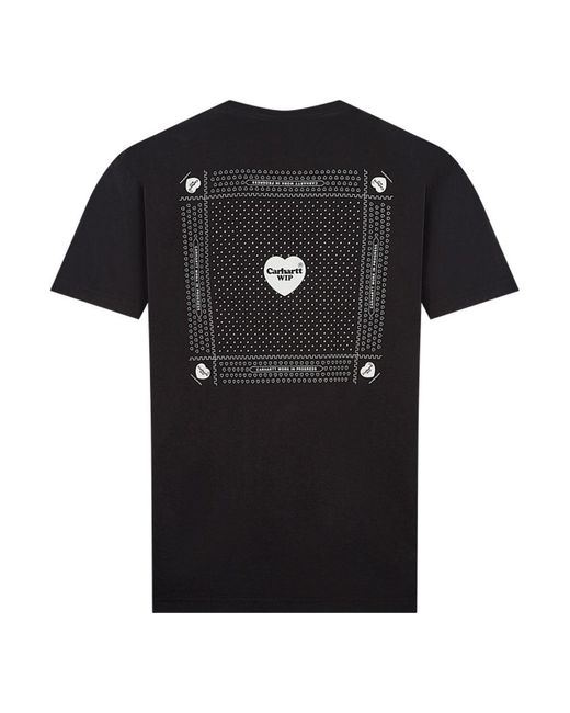 Carhartt Heart Bandana T-shirt in Black for Men | Lyst