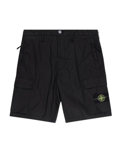 Stone Island Bermuda Shorts in Black for Men | Lyst