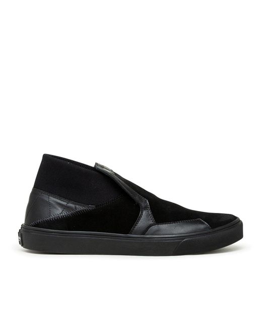 Stone Island Shadow Project Suede Slip-on Mid in Black for Men | Lyst