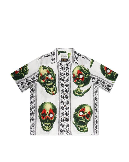 Wacko Maria X 56 Tatoo Studio S/s Hawaiian Shirt in Green for Men