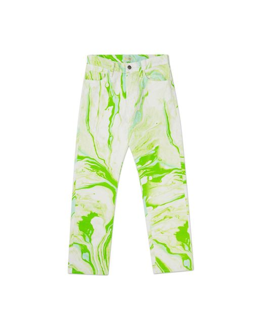 Aries Denim Marble Lilly Jeans in Green 