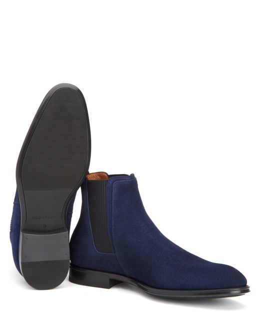 aquatalia navy blue boots